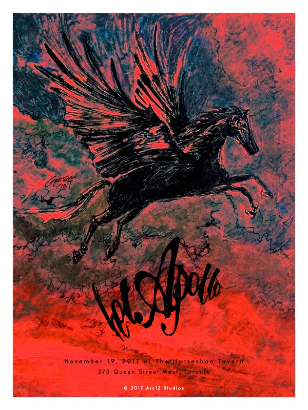 Hot Apollo at The Horseshoe Tavern ~ Limited Edition Poster